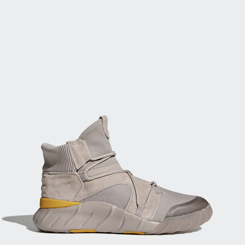 Adidas Tubular X 2.0 - Originals ανδρικα - Γκρι/Γκρι/Κίτρινα,Μέγεθος: EU 36 – 54 2/3 (925ESDLK)